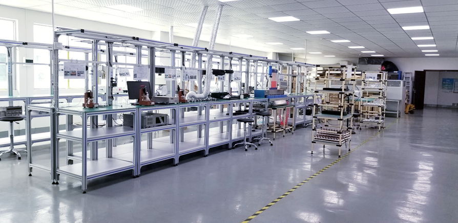 SMT line process flow: printer SPI reflow AOI ICT FCT